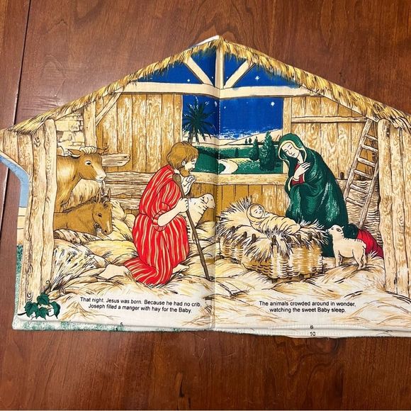 The First Christmas Soft Cloth Book Toddler Baby Holiday - Picture 4 of 8